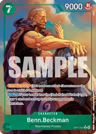 (OP17-027) Benn.Beckman (Alternate Art) - The World's Strongest Warriors - Foil