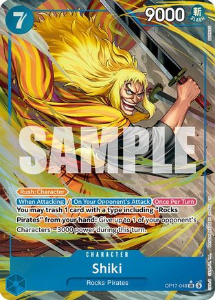 (OP17-048) Shiki (048) (Alternate Art) - The World's Strongest Warriors - Foil