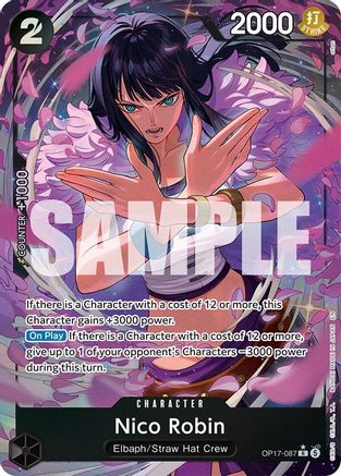 (OP17-087) Nico Robin (Alternate Art) - The World's Strongest Warriors - Foil