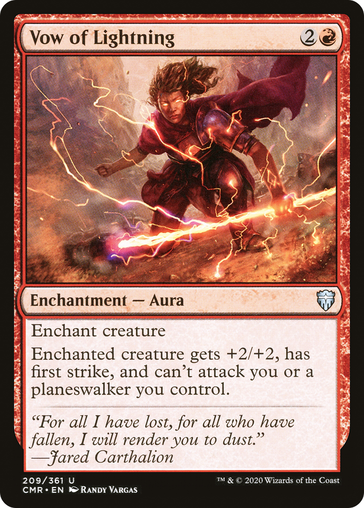 Vow of Lightning (CMR-209) - Commander Legends