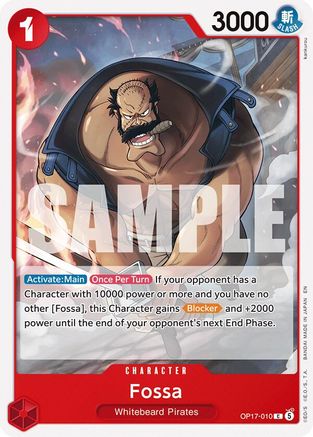 (OP17-010) Fossa - The World's Strongest Warriors - Normal