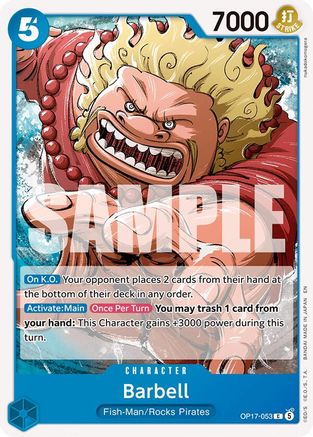 (OP17-053) Barbell - The World's Strongest Warriors - Normal