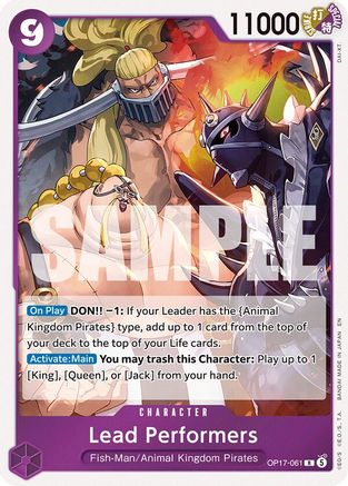 (OP17-061) Lead Performers - The World's Strongest Warriors - Foil