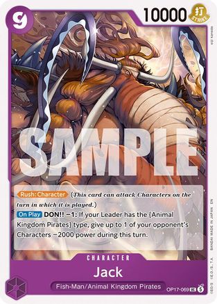 (OP17-069) Jack - The World's Strongest Warriors - Normal