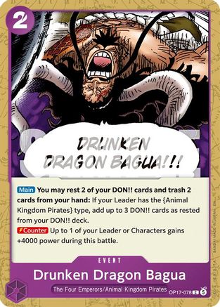 (OP17-078) Drunken Dragon Bagua - The World's Strongest Warriors - Normal