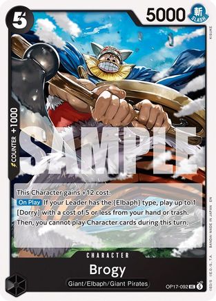 (OP17-092) Brogy - The World's Strongest Warriors - Normal