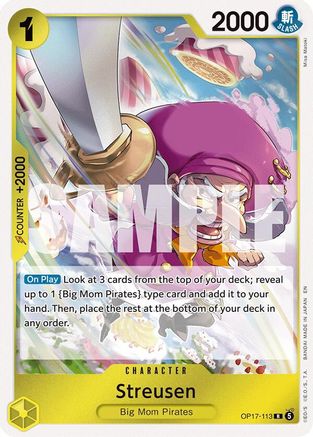 (OP17-113) Streusen (113) - The World's Strongest Warriors - Foil