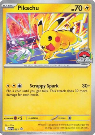 Pikachu (93) - ME Mega Evolution Promo  - Promo