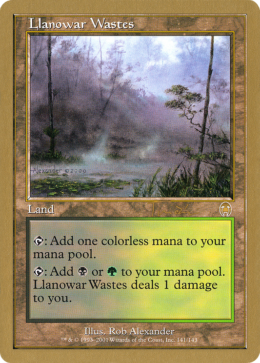 Llanowar Wastes (WC01-JT141) - World Championship Decks 2001