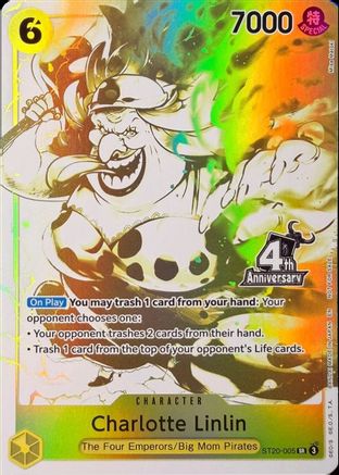 (ST20-005) Charlotte Linlin (4th Anniversary Treasure Campaign Pack) - One Piece Promotion Cards - Foil