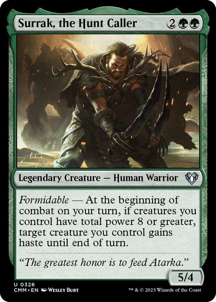 Surrak, the Hunt Caller (CMM-326) - Commander Masters