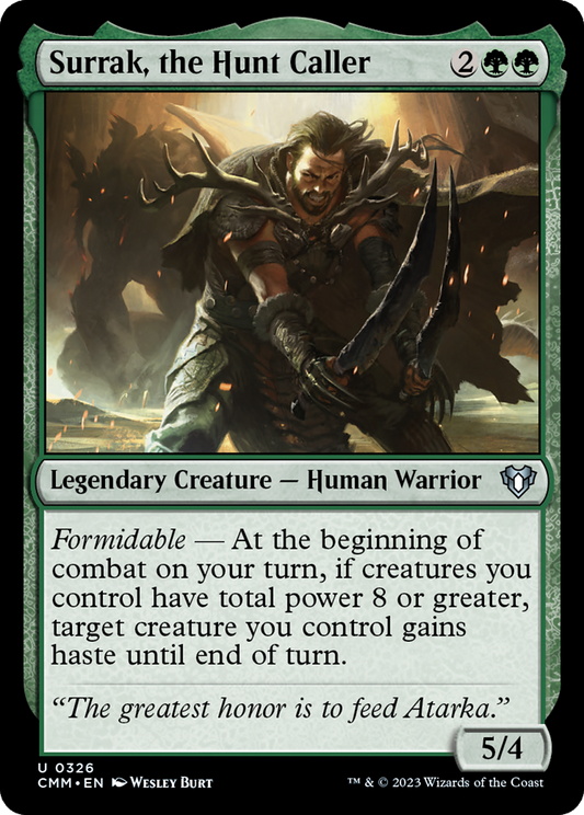 Surrak, the Hunt Caller (CMM-326) - Commander Masters