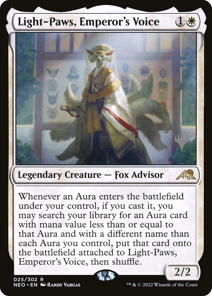 Light-Paws, Emperor's Voice (PNEO-25P) - Kamigawa: Neon Dynasty Promos Foil