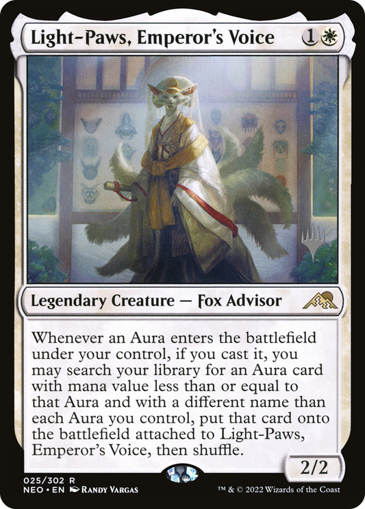 Light-Paws, Emperor's Voice (PNEO-25P) - Kamigawa: Neon Dynasty Promos Foil