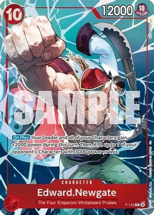 (P-152) Edward.Newgate (Premium Card Collection -Flame-Flame Fruit Coliseum Edition-) - One Piece Promotion Cards - Foil