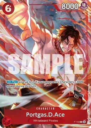 (P-153) Portgas.D.Ace (Premium Card Collection -Flame-Flame Fruit Coliseum Edition-) - One Piece Promotion Cards - Foil