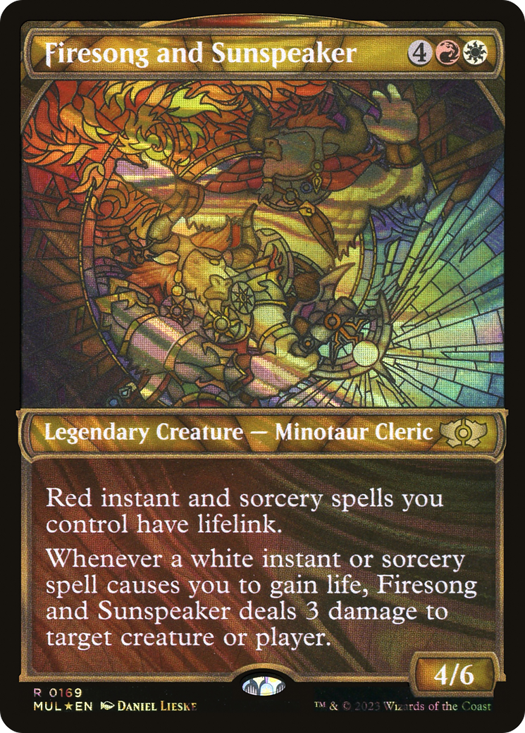 Firesong and Sunspeaker (MUL-169) - Multiverse Legends: (Showcase) Foil