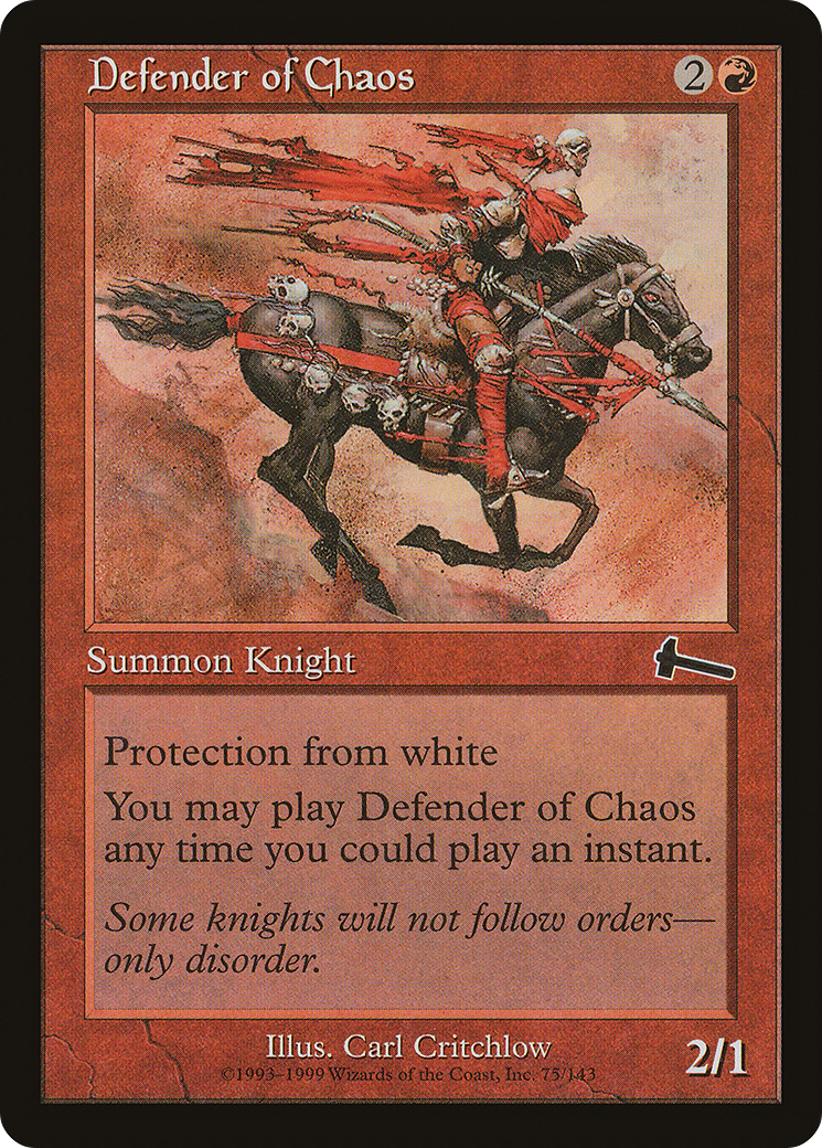 Defender of Chaos (ULG-075) - Urza's Legacy Foil