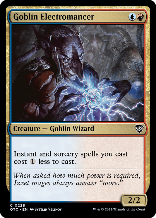 Goblin Electromancer (OTC-228) - Outlaws of Thunder Junction Commander