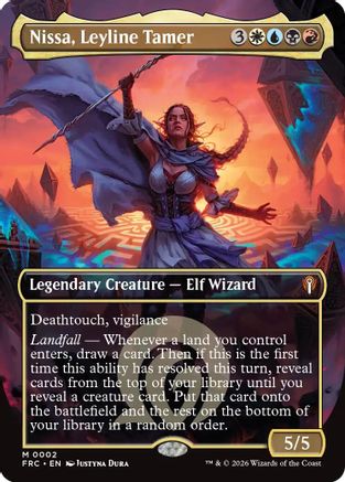 Nissa, Leyline Tamer (Borderless) (FRC-002) [Commander: Reality Fracture]