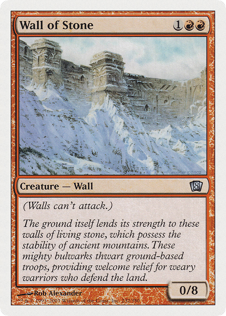 Wall of Stone (8ED-232) - Eighth Edition