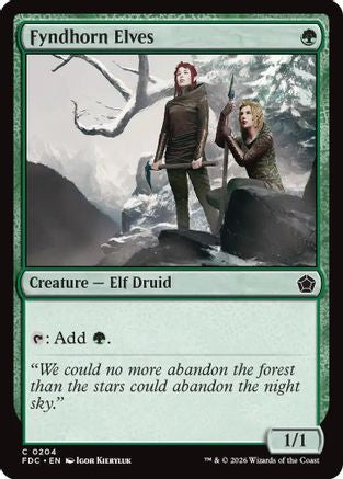 Fyndhorn Elves (FDC-204) [Commander: Foundations]