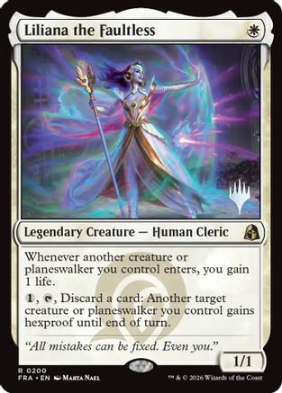 Liliana the Faultless (PPFRA-200) [Promo Pack: Reality Fracture] Foil