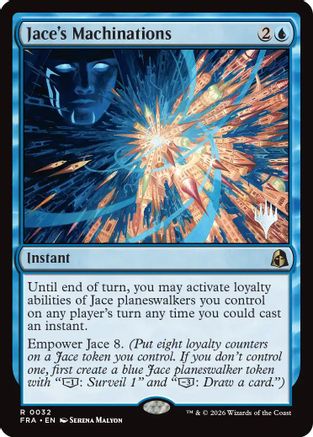 Jace's Machinations (PPFRA-032) [Promo Pack: Reality Fracture] Foil