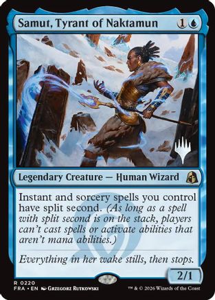 Samut, Tyrant of Naktamun (PPFRA-220) [Promo Pack: Reality Fracture] Foil