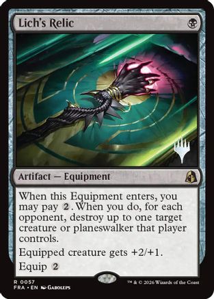 Lich's Relic (PPFRA-057) [Promo Pack: Reality Fracture]