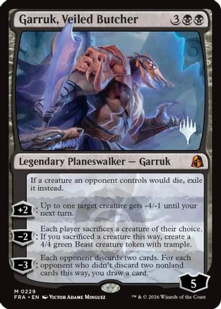 Garruk, Veiled Butcher (PPFRA-229) [Promo Pack: Reality Fracture] Foil