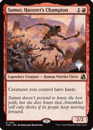 Samut, Hazoret's Champion (PPFRA-251) [Promo Pack: Reality Fracture]