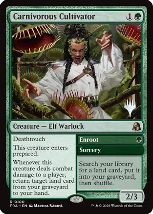 Carnivorous Cultivator (PPFRA-100) [Promo Pack: Reality Fracture] Foil