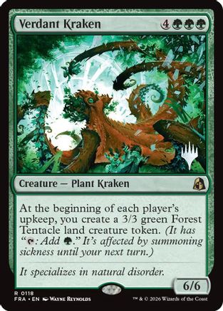Verdant Kraken (PPFRA-118) [Promo Pack: Reality Fracture] Foil