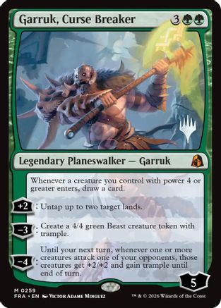 Garruk, Curse Breaker (PPFRA-259) [Promo Pack: Reality Fracture] Foil