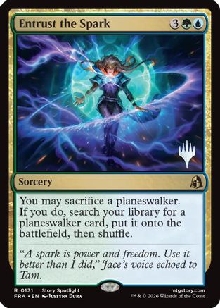Entrust the Spark (PPFRA-131) [Promo Pack: Reality Fracture] Foil