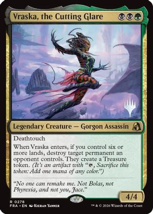 Vraska, the Cutting Glare (PPFRA-278) [Promo Pack: Reality Fracture] Foil