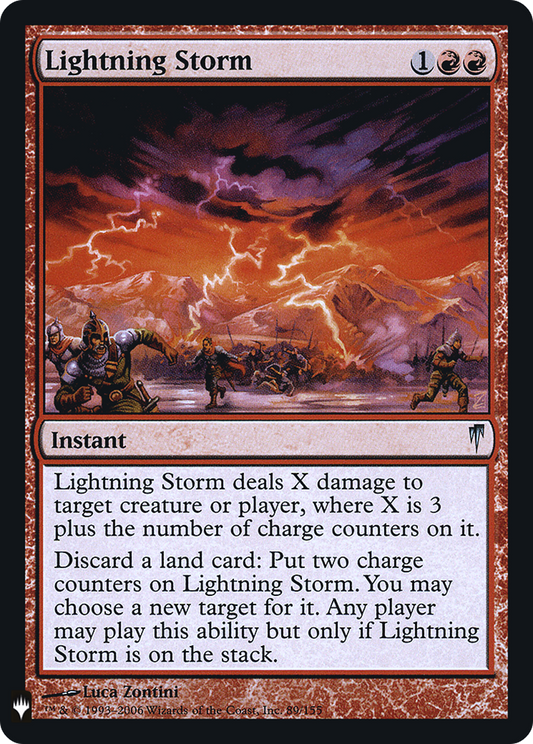 Lightning Storm (LIST-CSP-89) - The List Foil