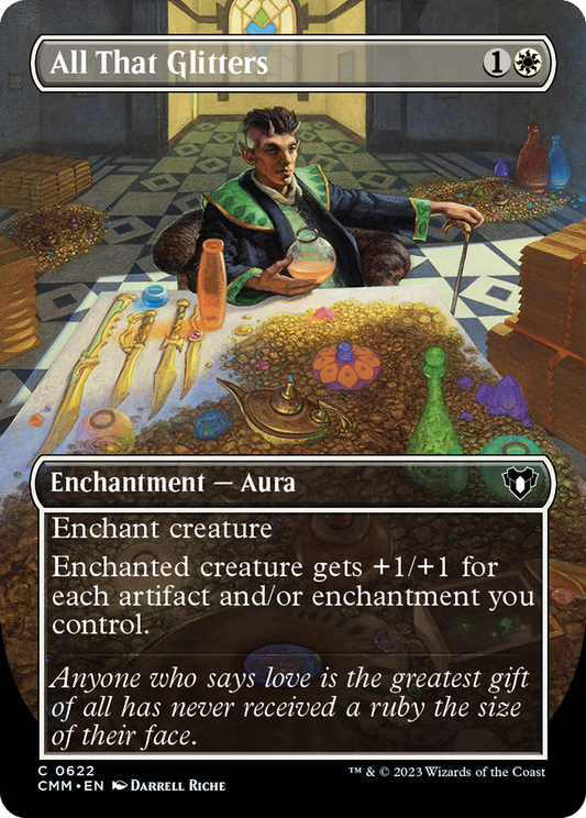 All That Glitters (Borderless) (CMM-622) - Commander Masters (Borderless) Foil