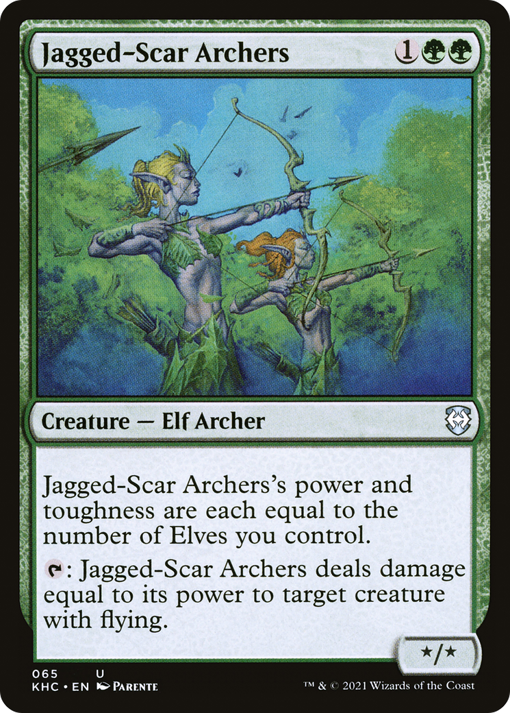 Jagged-Scar Archers (KHC-065) - Kaldheim Commander