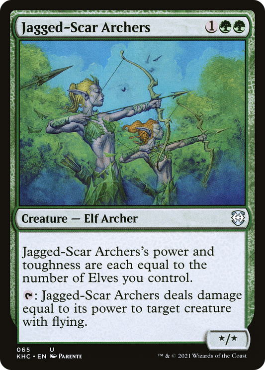 Jagged-Scar Archers (KHC-065) - Kaldheim Commander