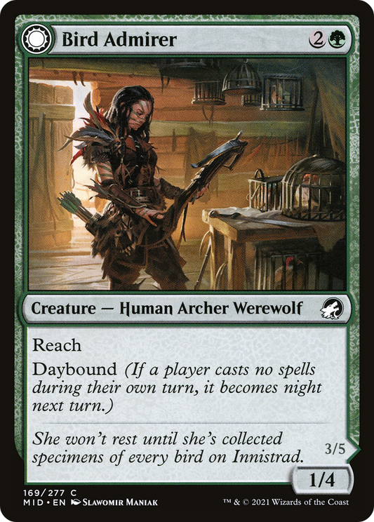 Bird Admirer // Wing Shredder (MID-169) - Innistrad: Midnight Hunt: (Double Faced Transform)