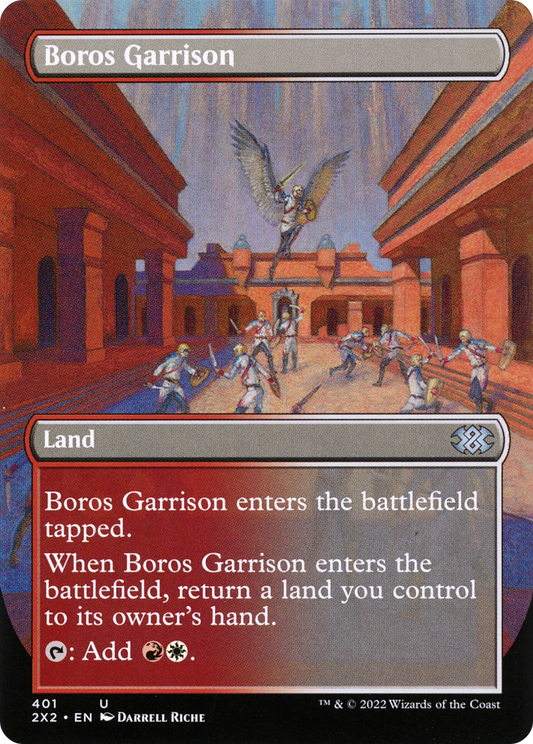 Boros Garrison  (Borderless)(2X2-401) - Double Masters 2022 Foil