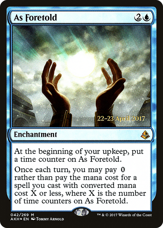 As Foretold (PRE-42S) - Amonkhet Promos Foil