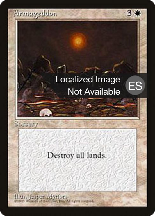 Armageddon (4BB-005) - Fourth Edition Foreign Black Border