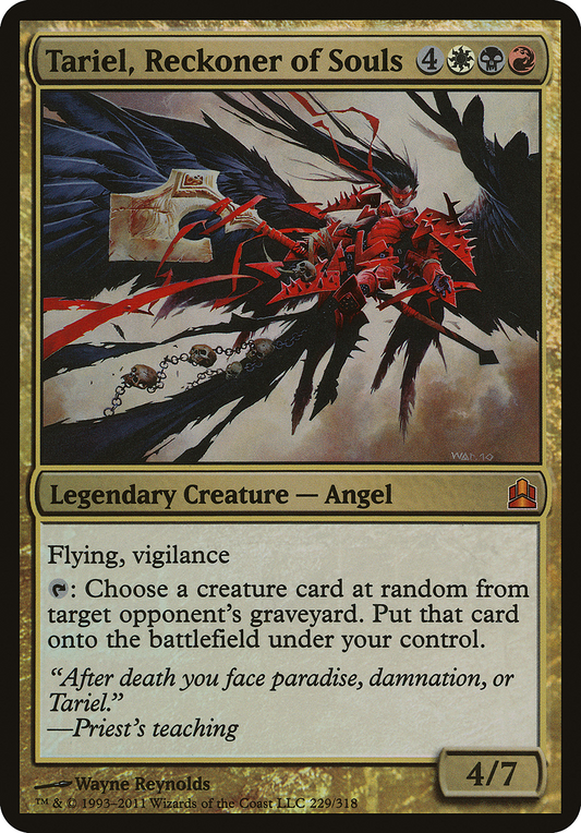 Tariel, Reckoner of Souls (OCMD-229) - Commander 2011 Oversized Foil