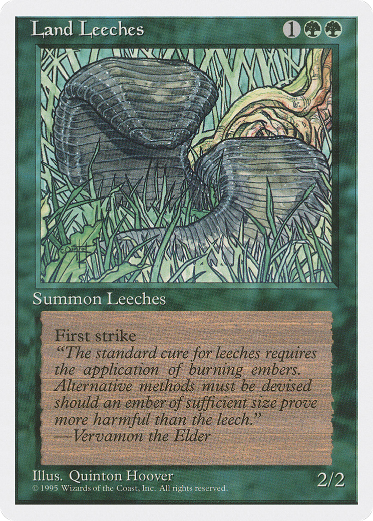 Land Leeches (4ED-255) - Fourth Edition