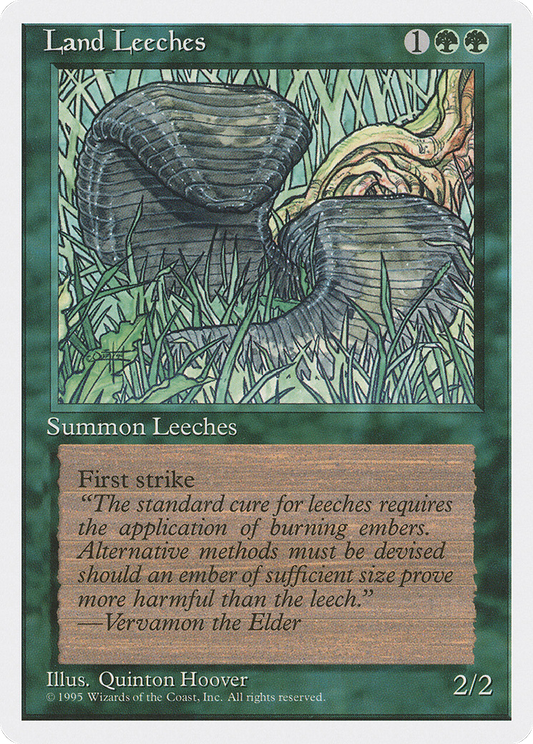 Land Leeches (4ED-255) - Fourth Edition