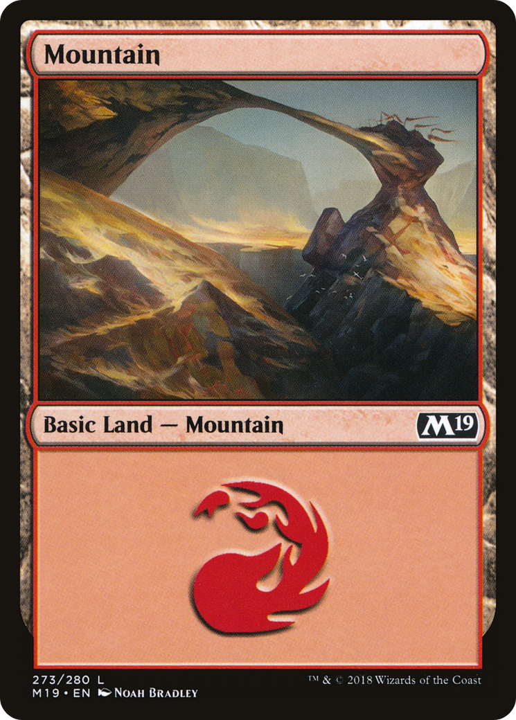 Mountain (M19-273) - Core Set 2019 Foil