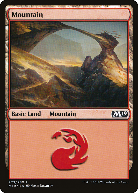 Mountain (M19-273) - Core Set 2019 Foil